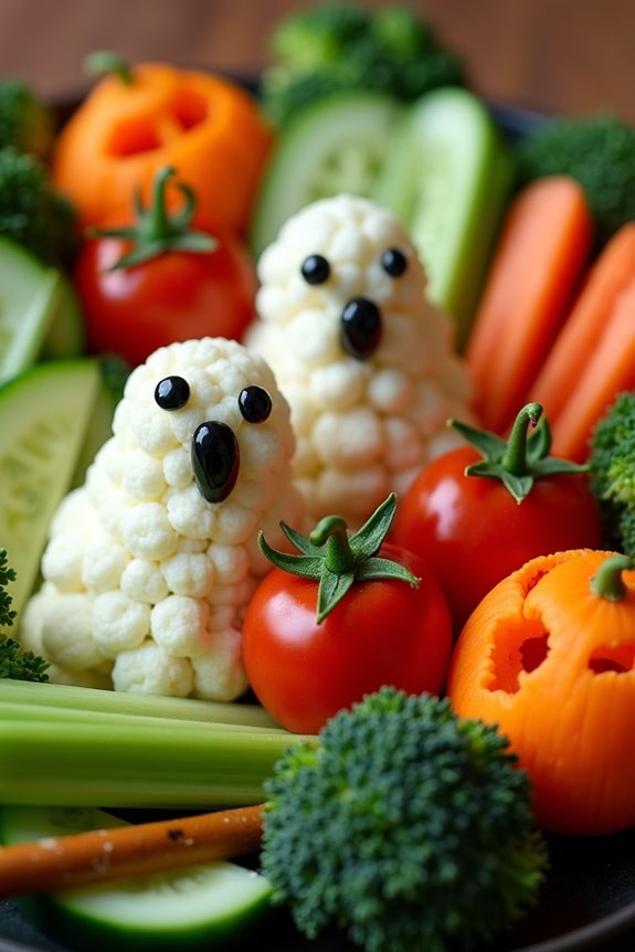 spooky healthy veggie delight