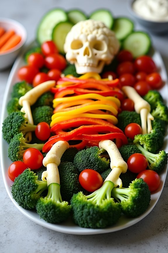 spooky healthy veggie snack
