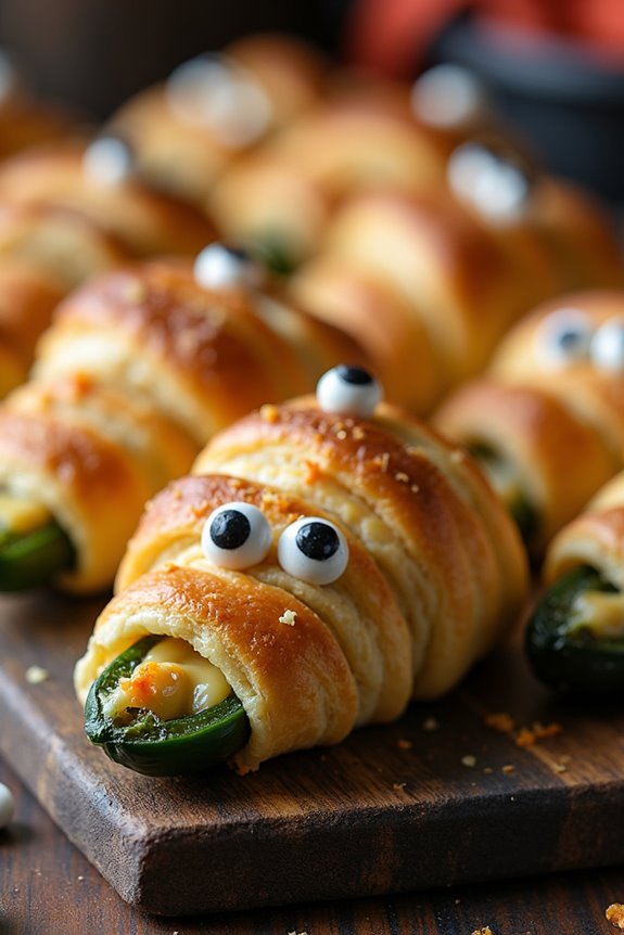 spooky jalape o cheese poppers