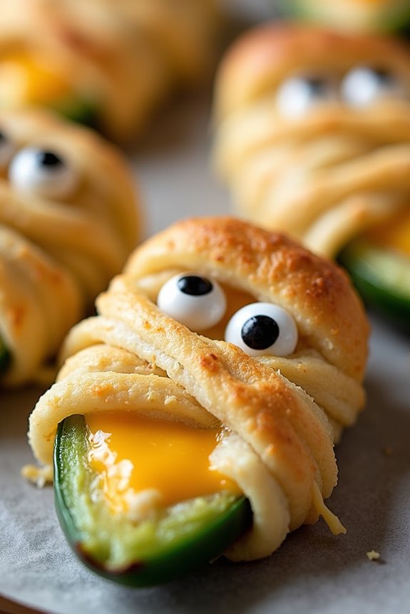 spooky jalape o mummy appetizers