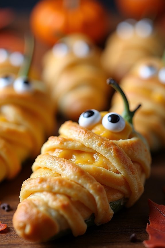 spooky jalape o mummy poppers