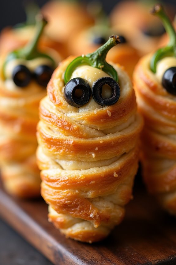 spooky jalape o mummy poppers