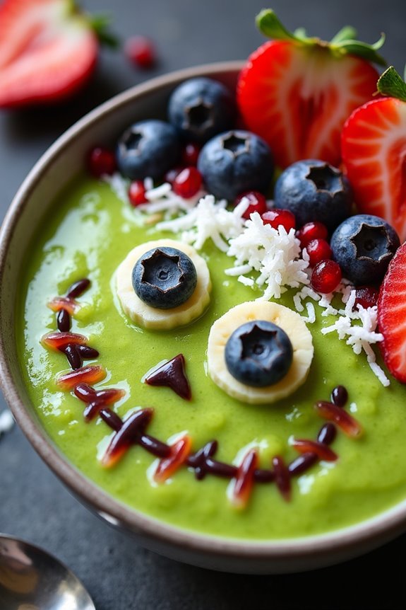 spooky nutritious smoothie bowls
