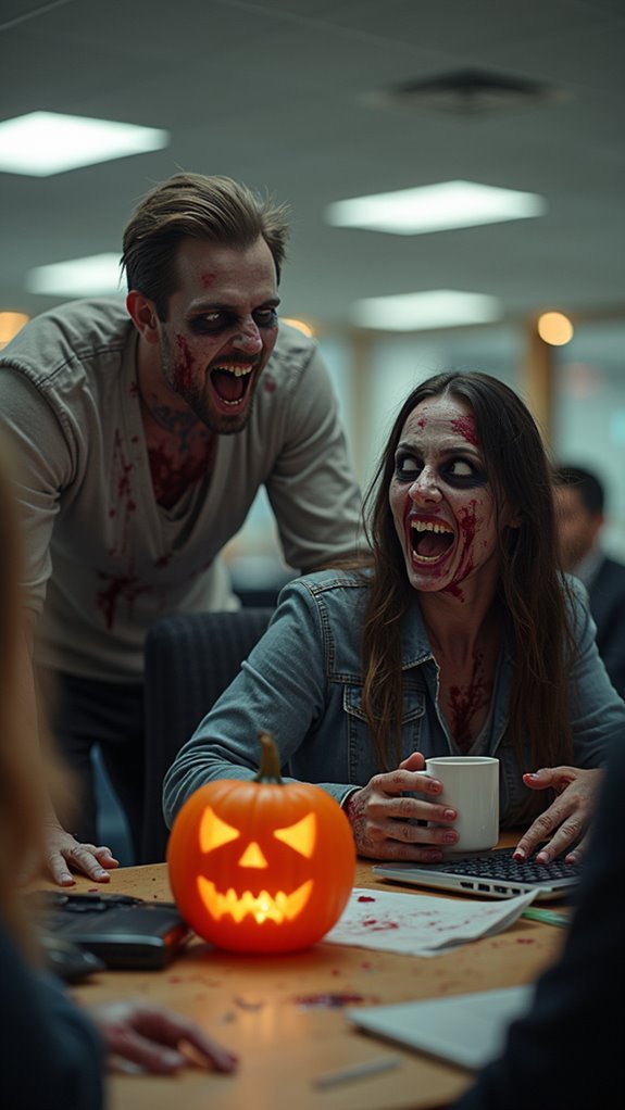 spooky office zombie costume