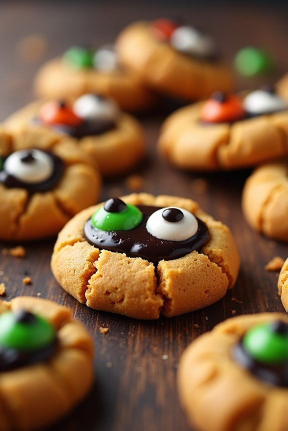 spooky pumpkin spice cookies