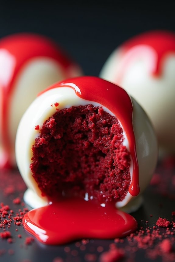 spooky red velvet treats