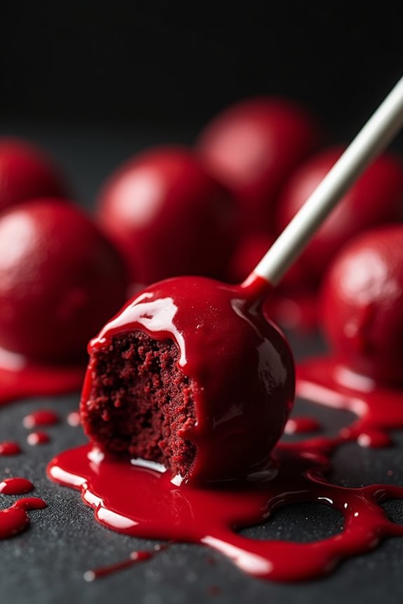 spooky red velvet treats