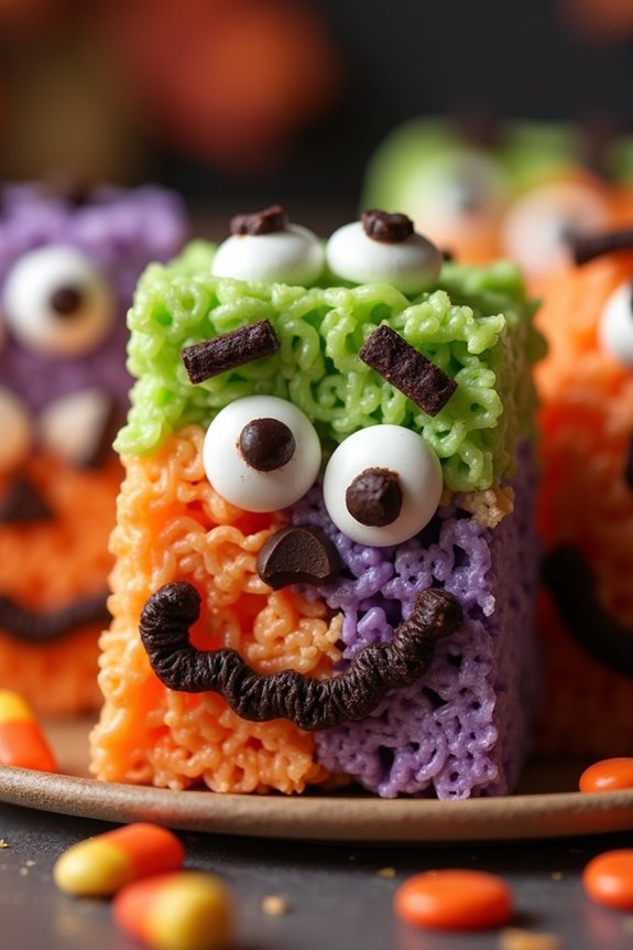 spooky rice krispie treats