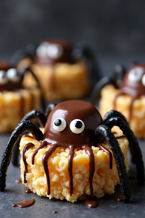 spooky rice krispie treats