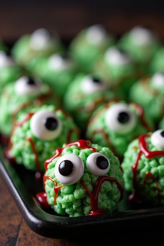 spooky rice krispie treats
