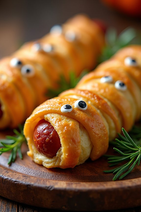 spooky sausage halloween treats