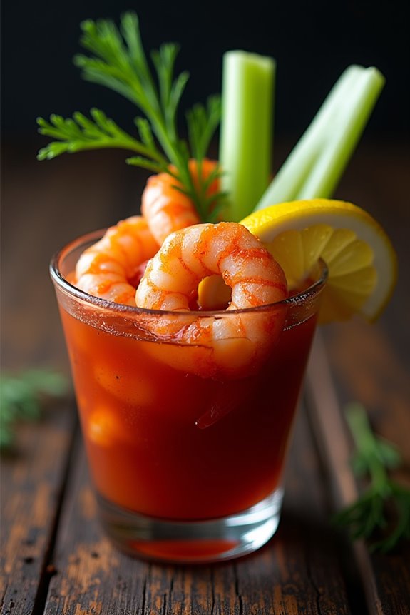 spooky shrimp cocktail delight