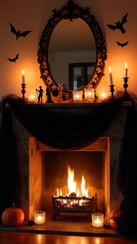 spooky silhouettes create atmosphere