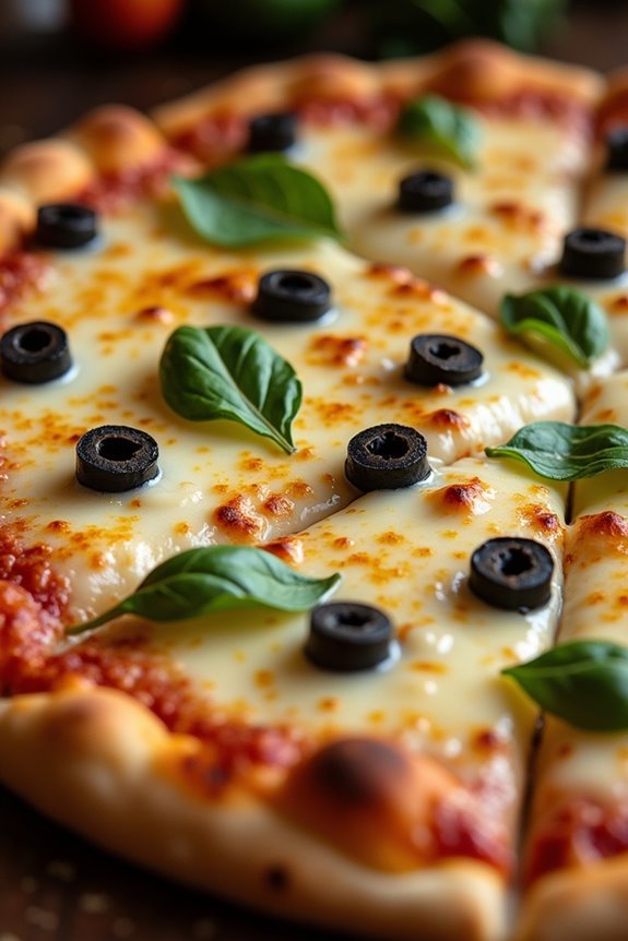 spooky skeleton themed pizza
