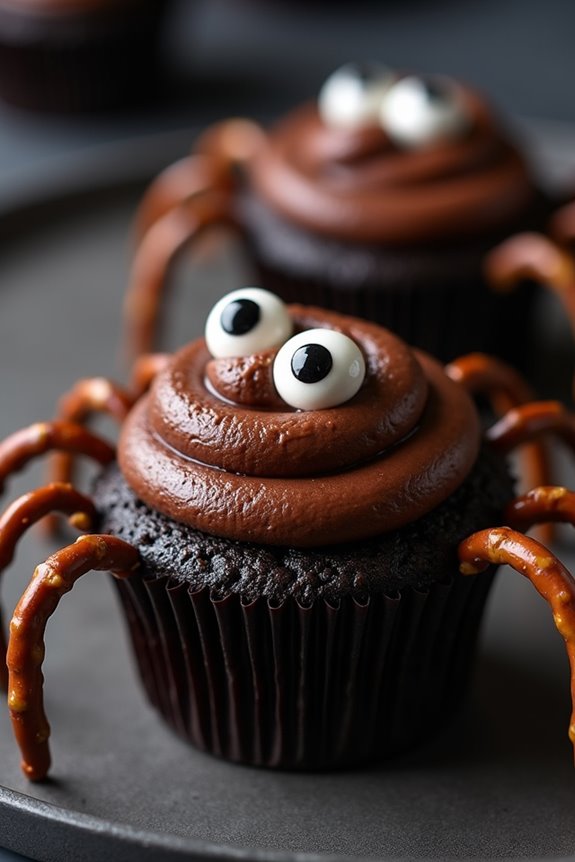 spooky spider cupcake delight