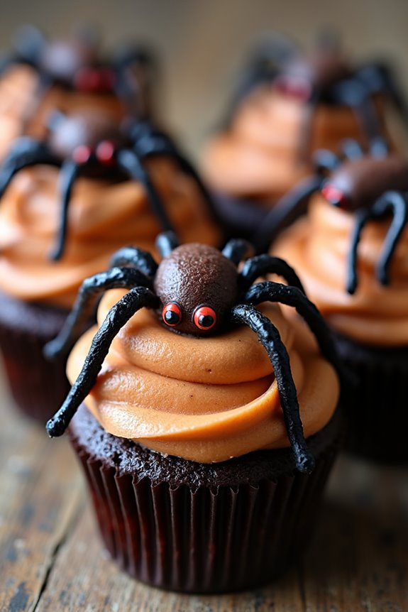 spooky spider cupcake delight