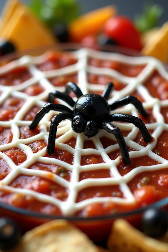 spooky spider dip recipe