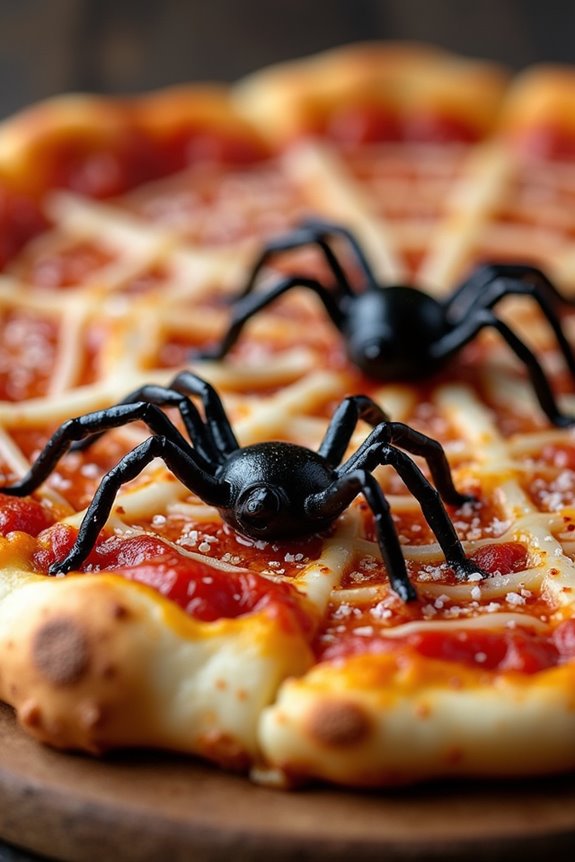 spooky spider pizza recipe