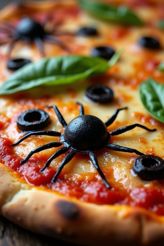 spooky spider pizza recipe