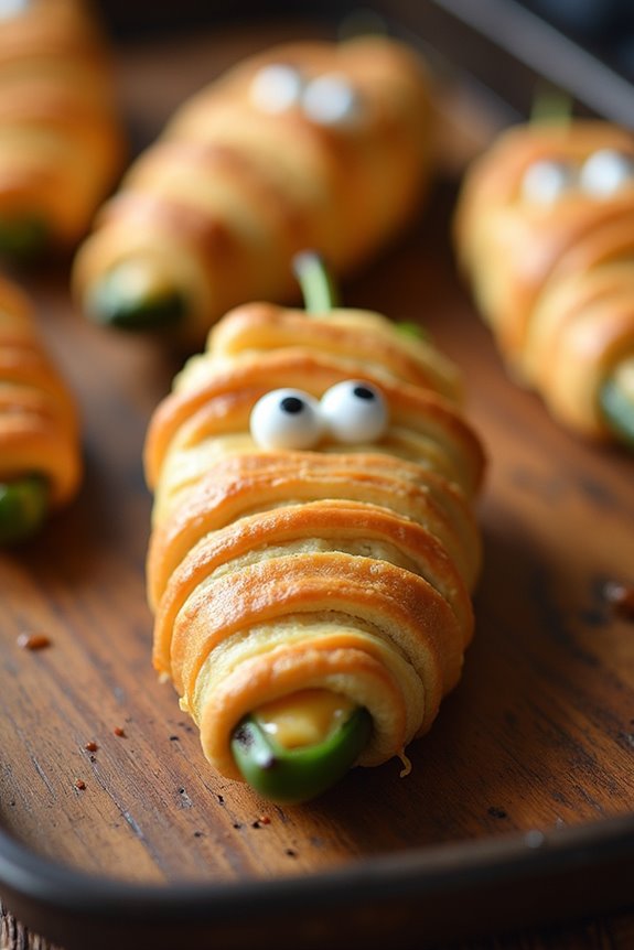spooky stuffed jalape o mummies