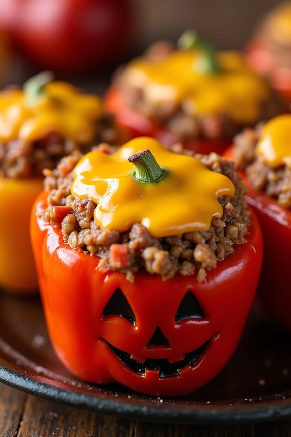 spooky stuffed peppers recipe