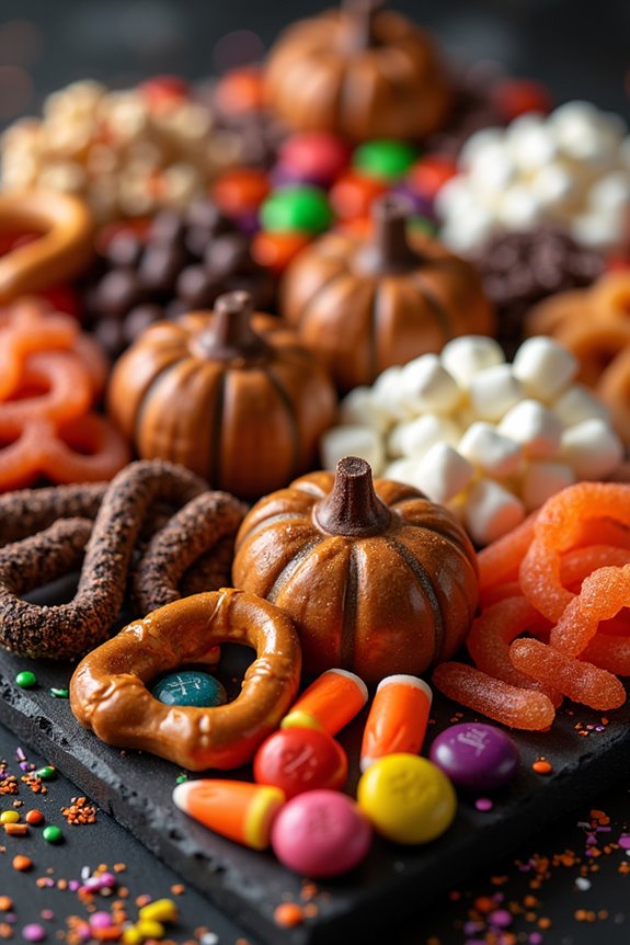 spooky sweet halloween candy board