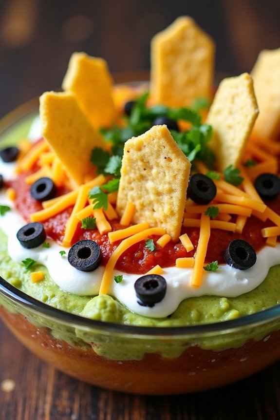spooky taco dip recipe