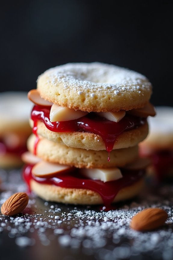 spooky vampire fang cookies
