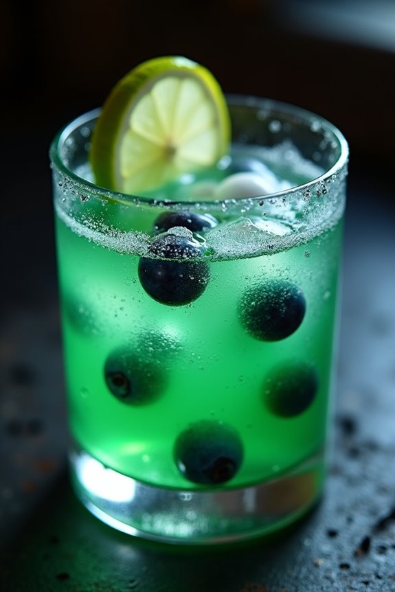spooky vodka tonic creation