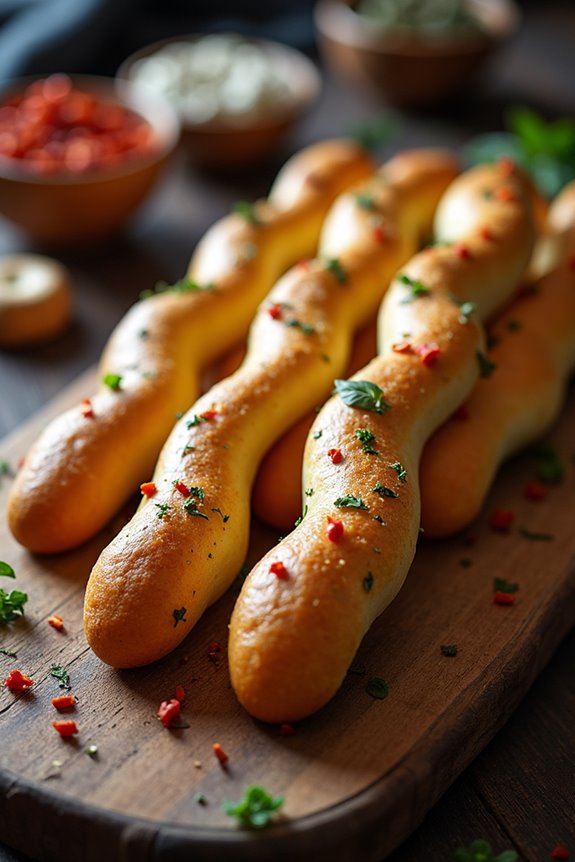 spooky witch finger breadsticks
