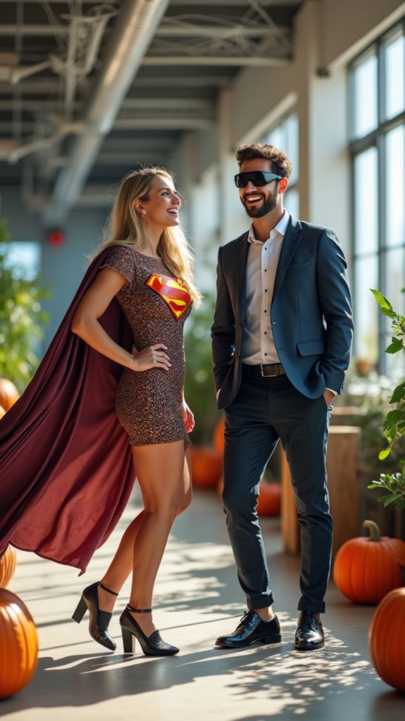 subtle superhero work attire
