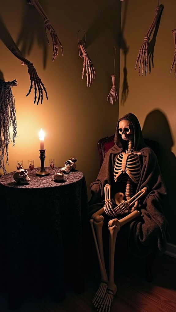 thrilling halloween skeleton decor