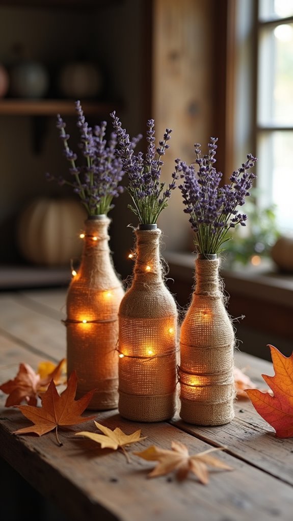 twine wrapped halloween decor