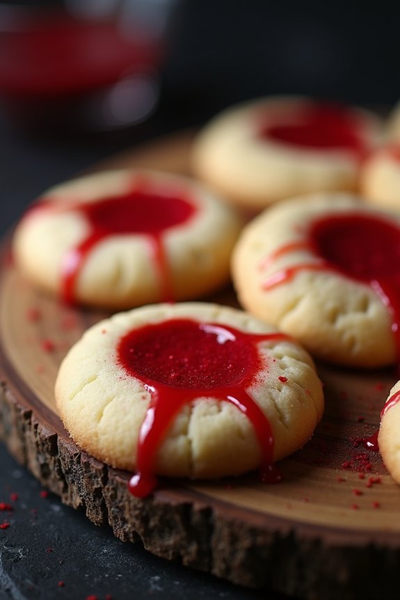 vampire bite sugar cookies