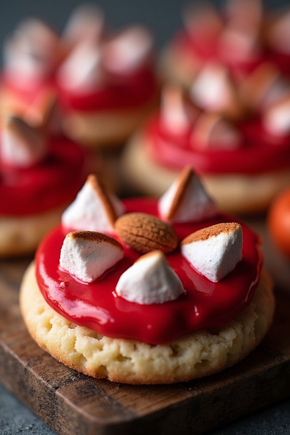 vampire fang halloween cookies