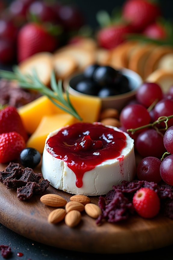 vampire themed charcuterie board