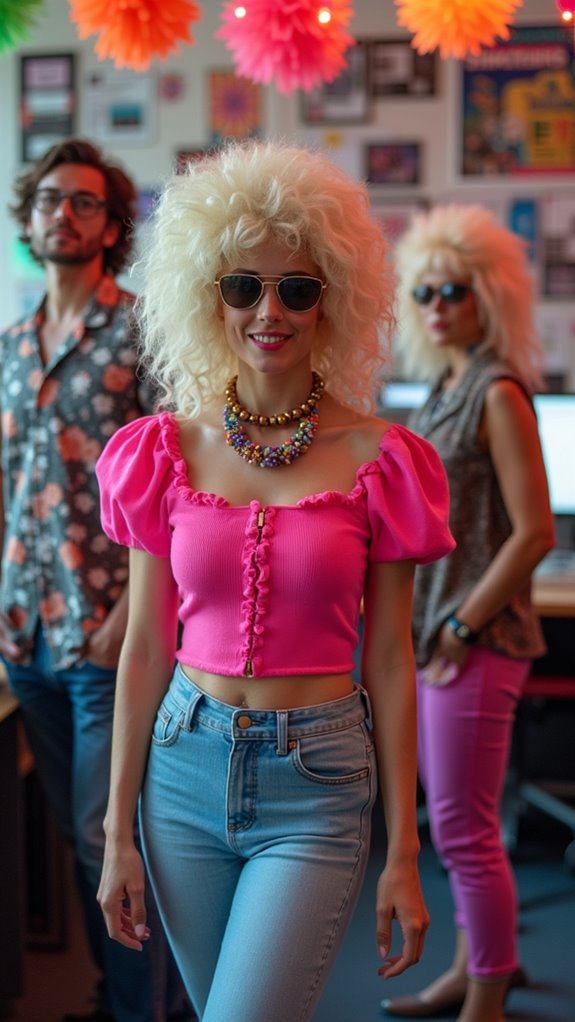 vibrant 80s costume nostalgia
