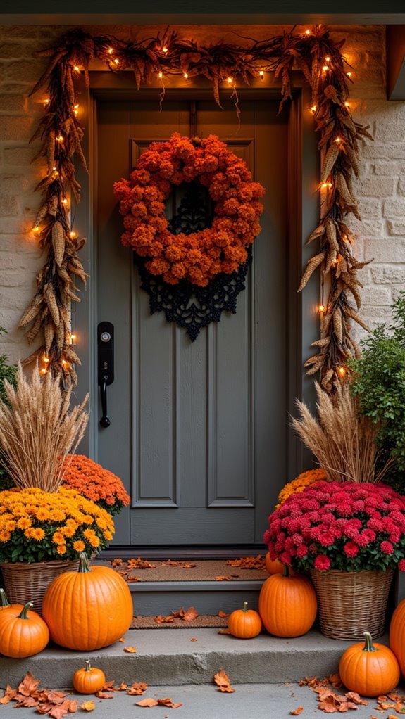vibrant autumn floral arrangements