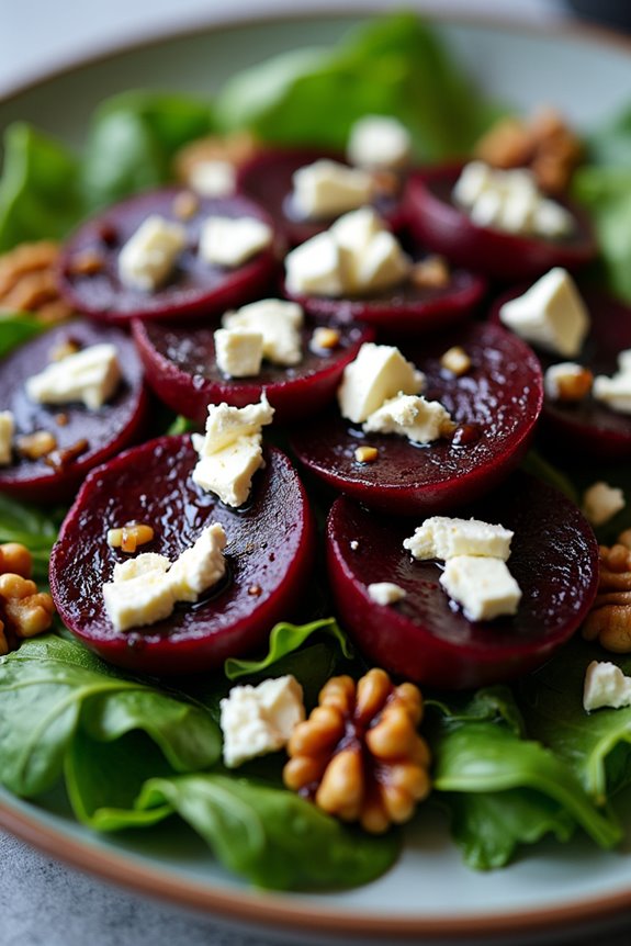 vibrant halloween beet salad
