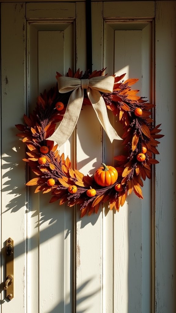 vintage halloween wreath decor