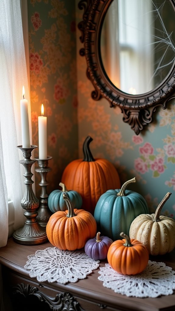 vintage pumpkins for decor
