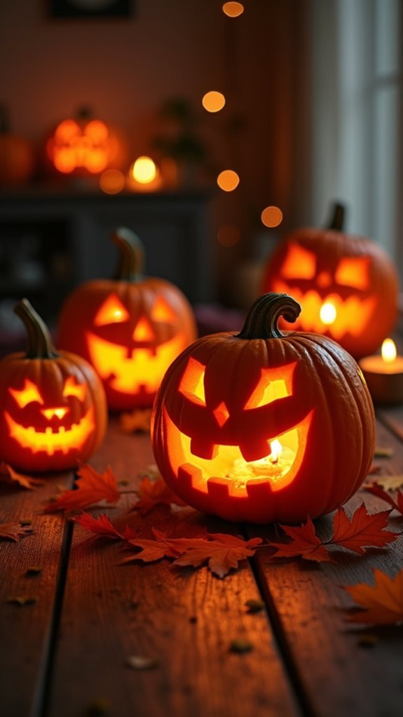 warm inviting halloween glow