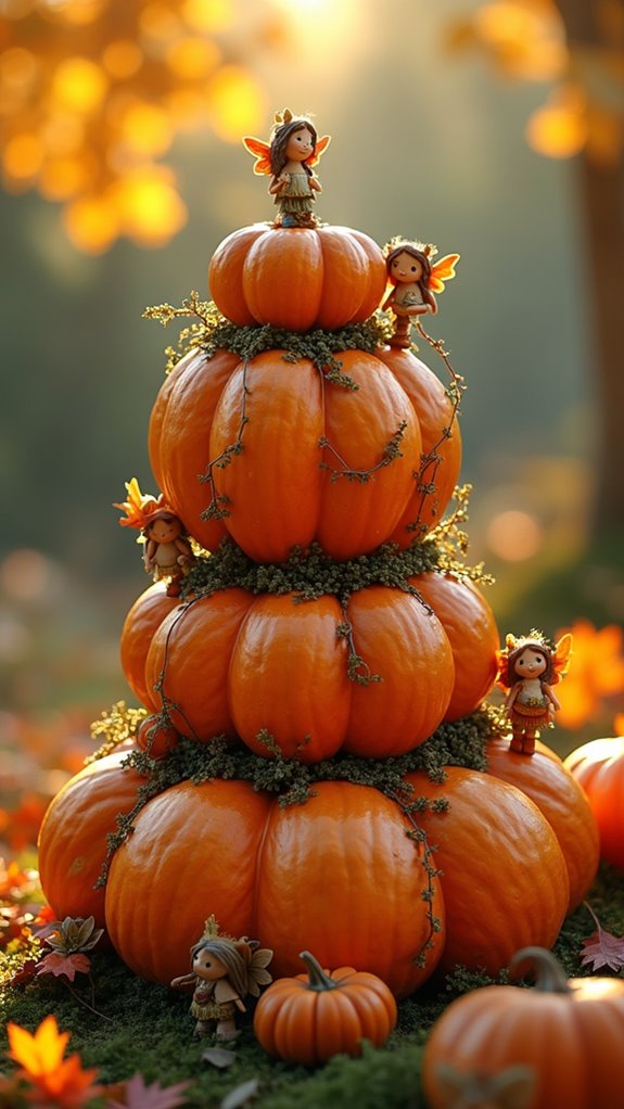 whimsical autumn fairy garden
