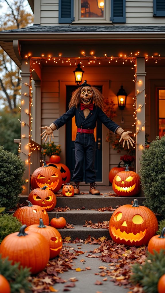 whimsical colorful pumpkin decorations