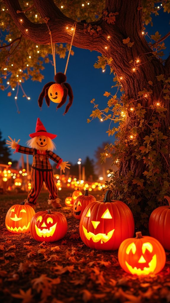 whimsical enchanted pumpkin patch