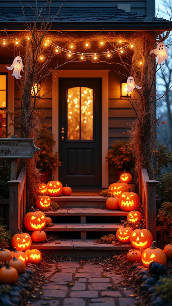 whimsical enchanted pumpkin patch