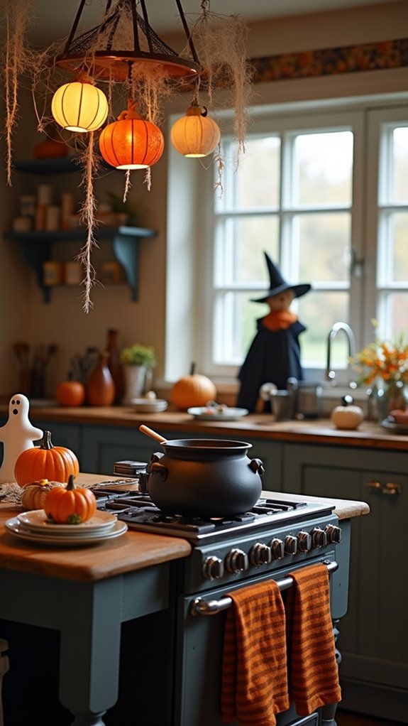whimsical halloween kitchen decor