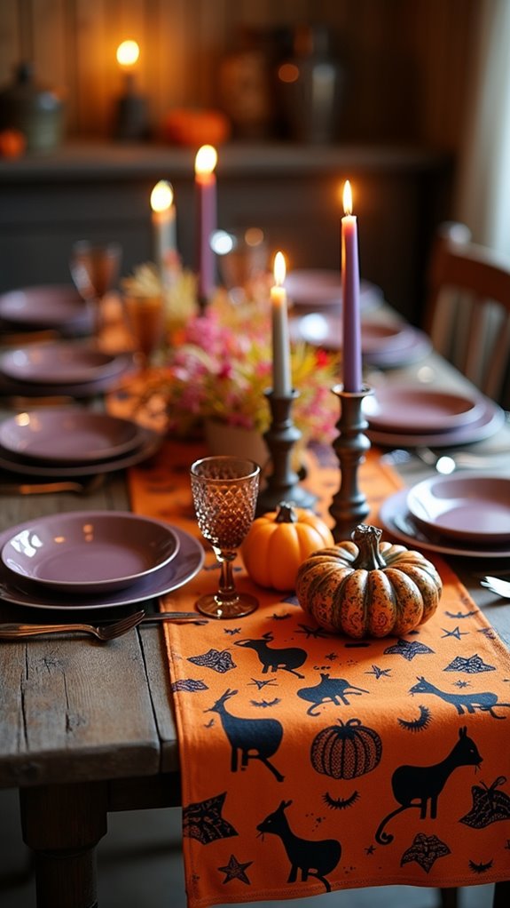 whimsical halloween table decor
