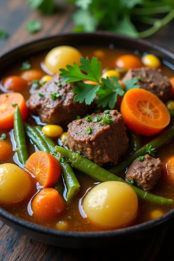 whimsical halloween vegetable stew