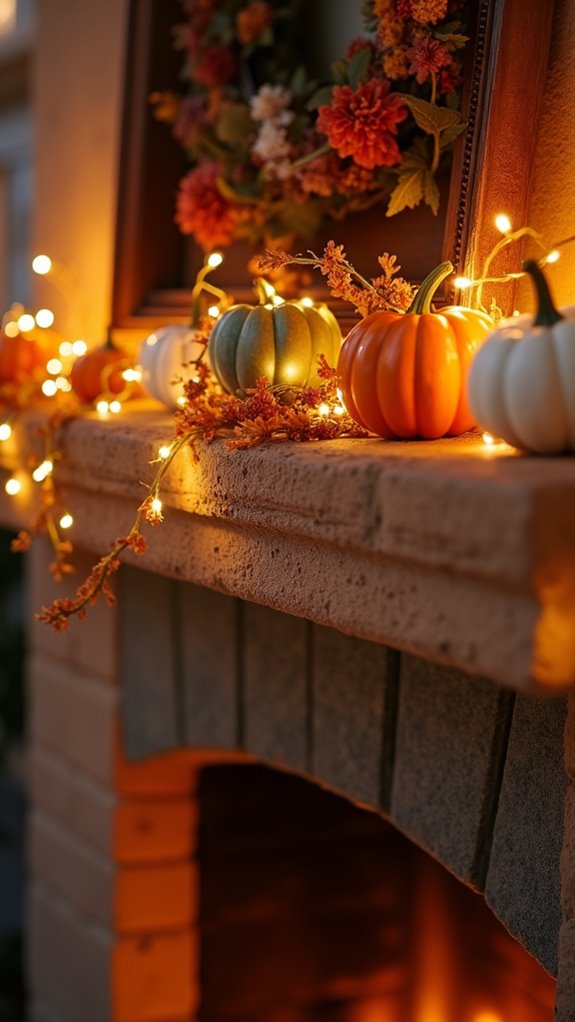 whimsical pumpkin garland decor